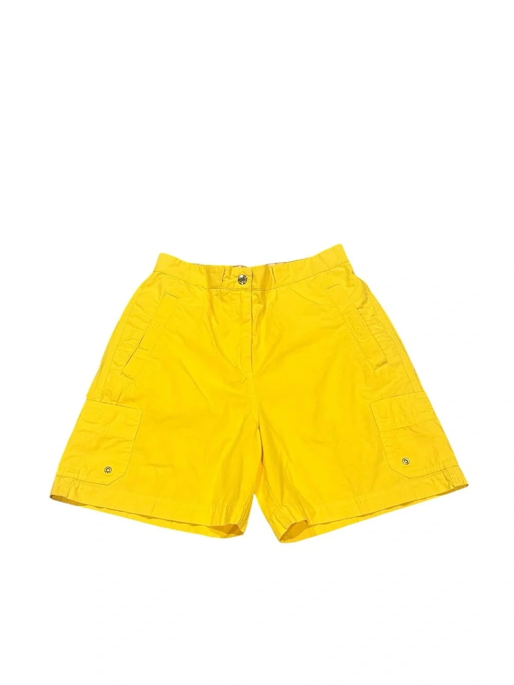 Ralph Lauren Sunshine Yellow High Rise Bermuda Highlight Cargo Shorts 4